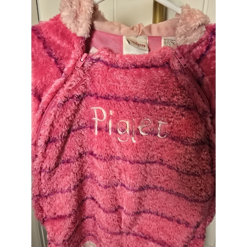 Piglet Costume Disney Store Vintage 12m 12 Months One Piece Hooded Costume - Picture 6 of 6
